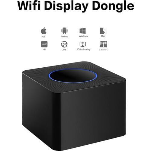Universal Q2 WiFi Display Dongle 5G & 2.4G Dual-band Wireless Screen Mirroring Adapter 1080P Ethernet Port Screen Sharing Device