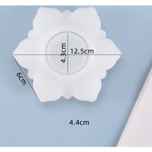 1pcs Ashtray Mold Fashion DIY Jewelry Crafts Tool Creative Lotus Candle Holder Storage Box Epoxy Resin Mould