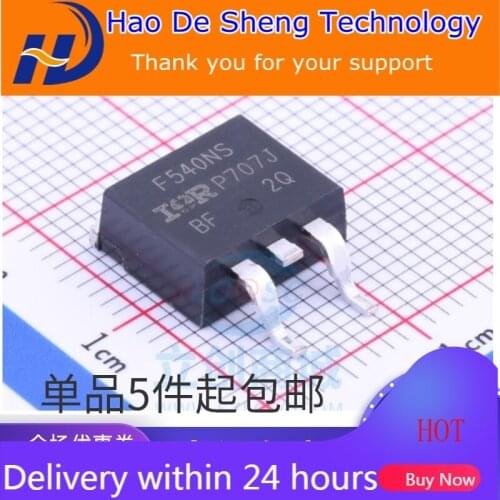 10PCS/LOT F540NS IRF540NS IRF540NSTRLPBF TO-263 MOS Field-effect Transistor New Original In Stock