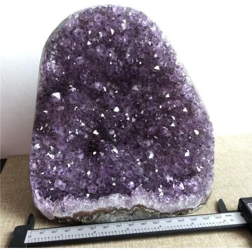 3500g Natural purple Amethyst quartz crystal cluster Specimen from Brazil