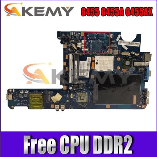 Akemy NAWA1 LA-5971P Motherboard For Lenovo G455 G455A G455AX Laptop Motherboard (free CPU) DDR2 100% Test Work