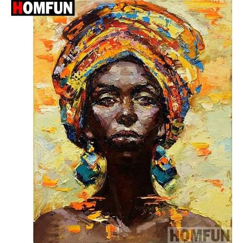 HOMFUN Full Square/Round Drill 5D DIY Diamond Painting "Beauty character" Embroidery Cross Stitch 3D Home Decor Gift A12979