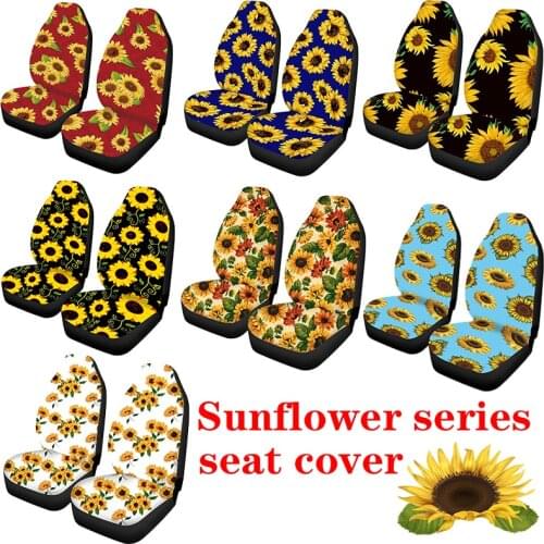 Car-StylingCar seat cover auto parts car seat front seat suitable for most cars, SUV cars, sunflower series car seat cover
