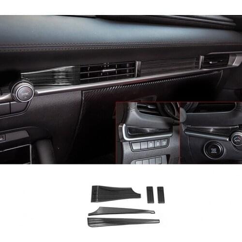 For Mazda 3 2019 2020 Accessories Stainless steel Car Front conditioner air Outlet decoration Cover Trim Car Styling 5pcs