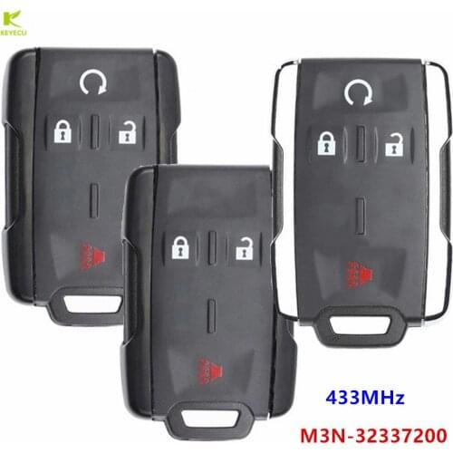 KEYECU Replacement Keyless Remote Control fob 433MHz for Chevrolet Silverado , for GMC Sierra 2019 2020 FCC ID: M3N-32337200