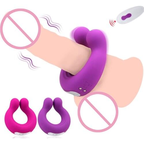 9 Speeds Cock Ring Vibrator Penis ring Massager Vibrator Penis Clitoral Stimulation Sex Toys for Man Clitoris Stimulator