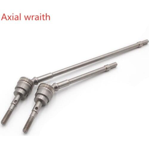 KYX Racing Hard Steel Front Axle CVD Shaft for 1/10 RC Crawler Car Axial Wraith RR10 90048 Yeti