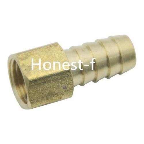 Brass BSP Fitting Coupler / Adapter 3/8" Female BSPP x 1/2"(12mm) Hose Barb Fuel Gas