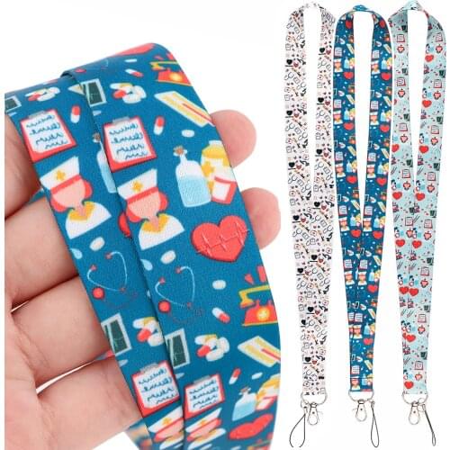DZ2306 Medical Neck Straps Doctor Lanyard For Keychain ID Card Cover Pass Mobile Phone USB Badge Holder Key Nurse Accessories