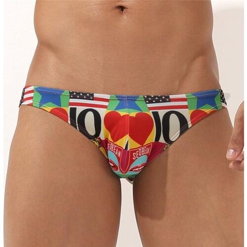 Mens Underwear трусы мужские 3 Color Sexy Gay Briefs Low Waist cool Underpants Breathable for Male Bikini