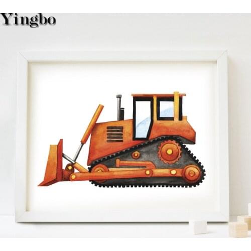 Construction machinery excavator 5D DIY diamond embroidery diamond painting Cross Stitch kits cartoon mosaic rhinestone gift