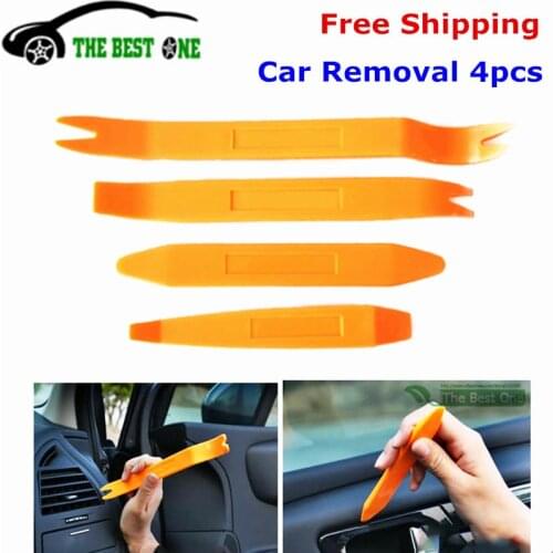 Newest 4pcs Auto Car Radio Panel Door Clip Trim Dash Audio Removal Installer Pry Tool Portable Car Repair Tools Free Shipping