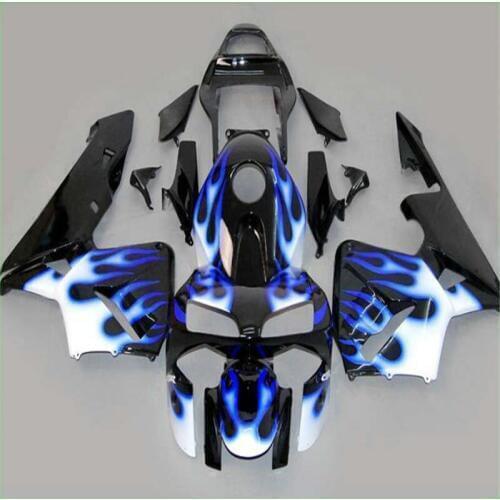 Dor-100% blue white black body for CBR600RR F5 03 04 CBR 600RR 03-04 2003 2004 CBR600 RR 2003 2004 fairing kit
