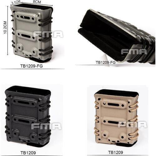 Outdoor FMA Scorpion RIFLE Mag Single Pouch Carrier 7.62 For Molle w/ Flocking TB1209