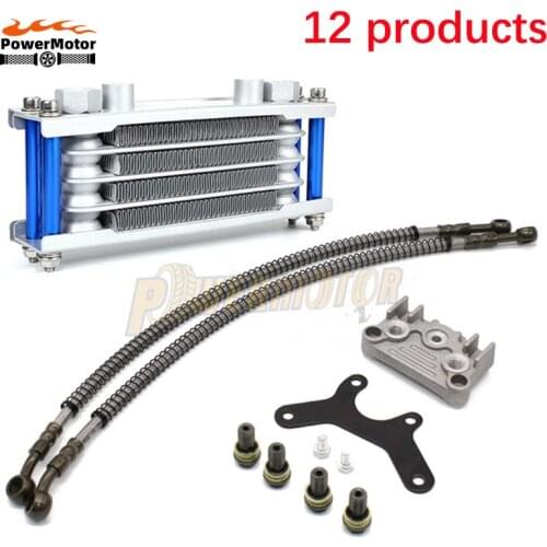 Motorcycle Oil Cooling Cooler Radiator Oil Cooler Set For 50 70 90 110 140 125cc Dirt Bike Monkey Bike DAX Pocket Bike ATV Motor