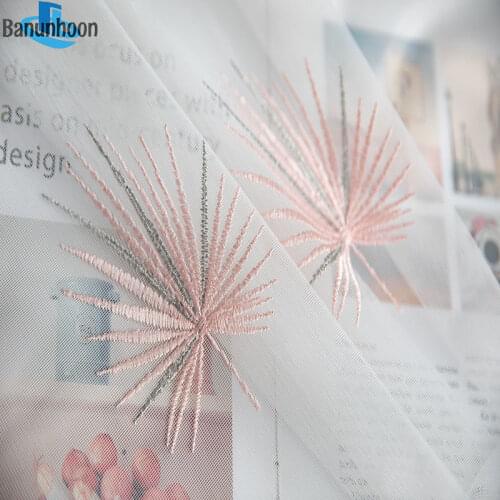 New Sale Left And Right Biparting Open Curtains Dandelion Tulle For Living Room Treatments Sheer For Bedroom Drapes Yarn