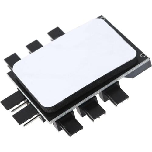 T3LB Cooling Fan Hub 3Pin 12V Splitter Power Socket 1 to 8 Cooler Adapter 2 Level Speed Controller for Computer Laptop