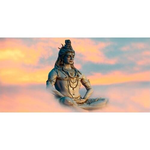 Religious Buddha Figure Shiva Lord Painting on Canvas Psychedelic Poster Modern Wall Picture For Living Room