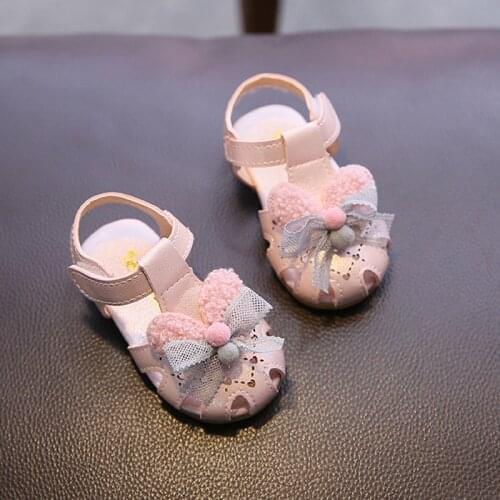 Girls Sandals 2021 Summer New Princess Shoes Baby Toddler Shoes Little Girl Soft Non-slip Bottom Sandals