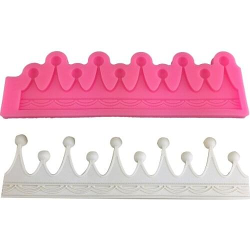 Birthday Crown shape Silicone mould Manual fondant cake mold