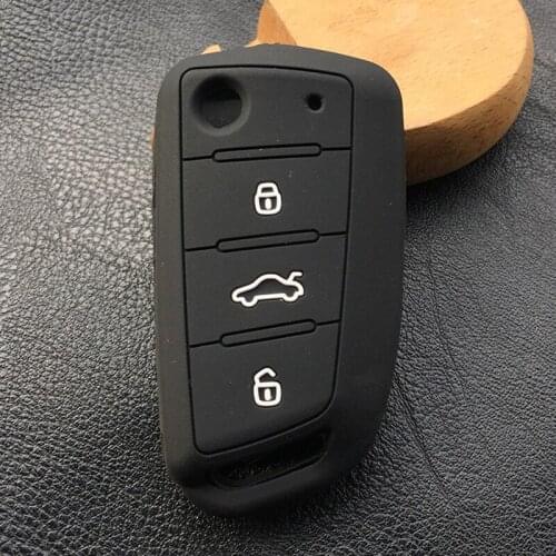 Silicone Car Key Cover Case For JAC S2 Refine S3 S4 S5 S7 R3 A5 3button key Accessories Key
