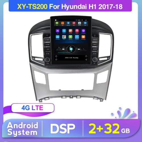 Android System Car Multimedia GPS Navigation Player Deckless Car Stereo For HYUNDAI H1 2017 2018 Radio Headunit Tape Recorder