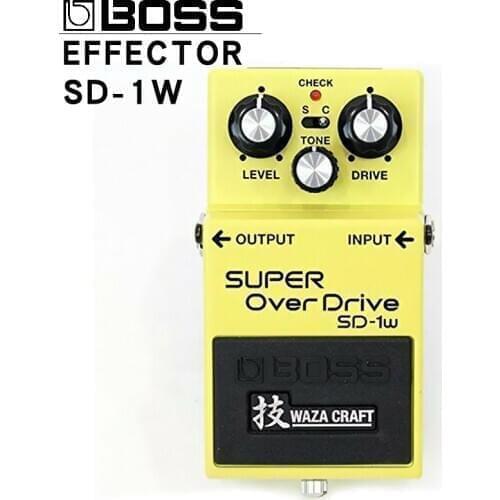 Boss overdrive sd-1w super single block distortion guitar comprehensive effect device new pedal