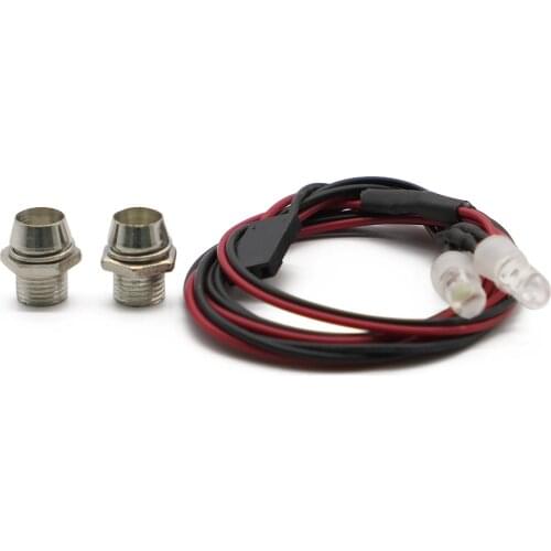 Tail light with mount for WPL Henglong C14 C24 B14 B24 B16 B36 4x4 6x6 Military truck&crawler hop-up upgrade parts