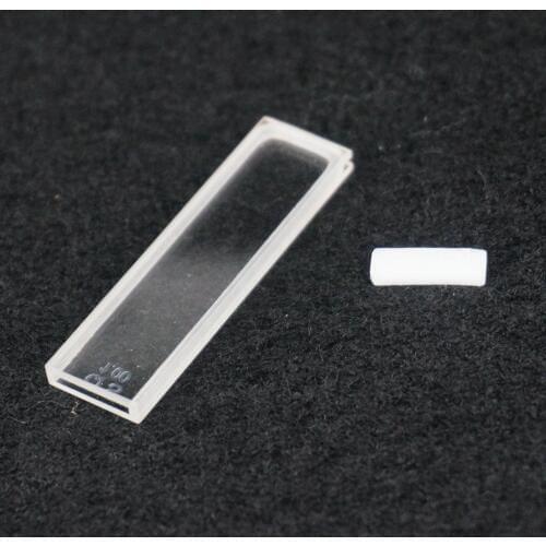 1mm Path Length JGS1 Quartz Cuvette Cell With PTFE Lid For Uv Spectrophotometers