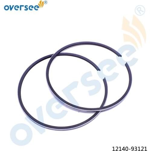 12140-93130 Piston Ring Set For SUZUKI 2 Stroke Outboard Engine Boat Motor New Aftermarket Parts
