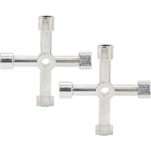 2 Pcs Multifunctional Utilities Key Handheld Repair Tool Wrench Durable 4 in 1 for Electric Control Cabinet