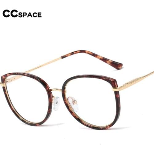 48253 Plastic Titanium Cat Eye Glasses Frames Anti Blue Men Women Optical Fashion Computer Glasses