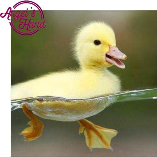 5D DIY spuare Diamond Painting Ducks In The Water Crystal Diamond mosaic Cross Stitch Full Drill Animal Needlework Home Decor