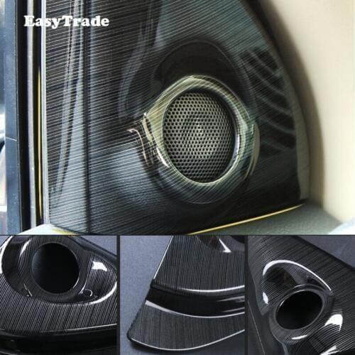 Car Pillar A Audio Speaker Tweeter Triangle Frame Covers Trim For Mitsubishi Outlander 2013-2017 2018 2019 2019 Accessories