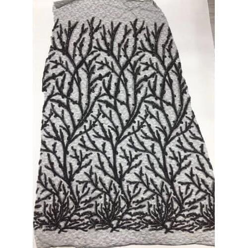 Velvet Lace Fabric for Dresses Latest Nigerian French Tulle Lace with Sequin High Quality African Sequins Lace Fabric XX3316