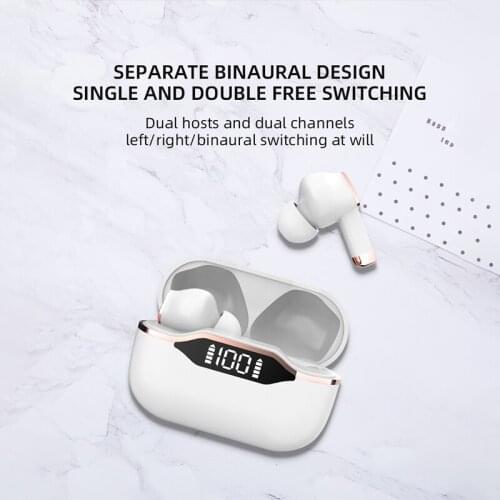 T28 TWS Bluetooth5.1 Wireless Touch Control Headphone HiFi 9D Stereo Sound Sports Earphones LED IPX5 Waterproof Earbuds Headsets