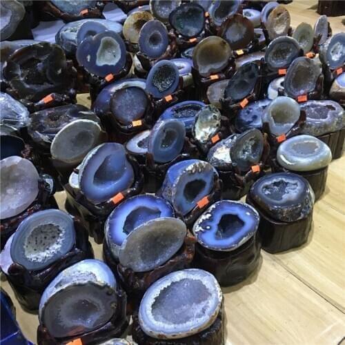 Big size Natural stone agate geode Crystal cluster Beautiful home decor 3kg