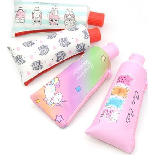 Pencil Case Trousse Scolaire Stylo Box Pencilcase Cartucheras Para Lapices Escolares Cute Unicorn Cat Estuche Unicornio Escolar