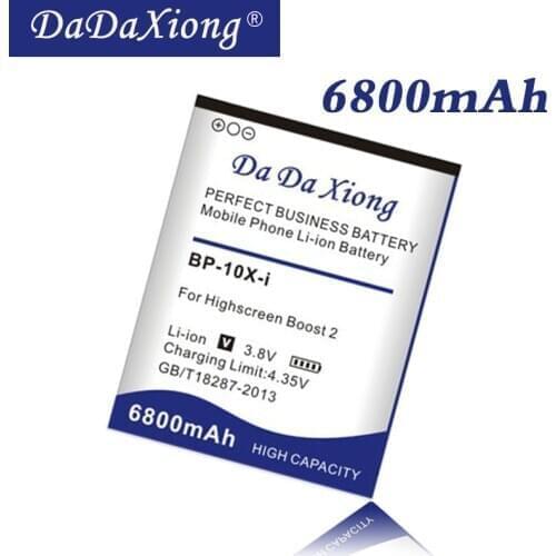 Da Da Xiong 6800mAh BP-10X-i Battery for Highscreen boost 2 II innos D10 D10F Smart phone Battery
