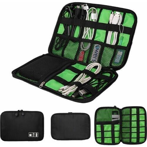Travel Electronics Cable Organizer Bag Portable Storage Case for Mobile Phone Hard Drive Cords USB Cables Charger Wire Organizer