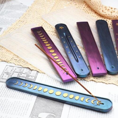 Mold Creative Sun Moon Phase Star Incense Stick DIY Epoxy Resin Casting Silicone Mold Decoration Crafts Home Decor
