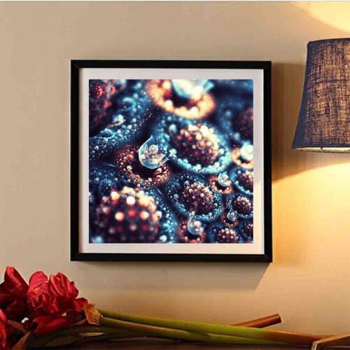 GLymg Needlework Diy 5D Diamond Embroidery Painting Cross Stitch Kits Fantasy Flower Mosaic Gift Diamond Wall Arts Decor
