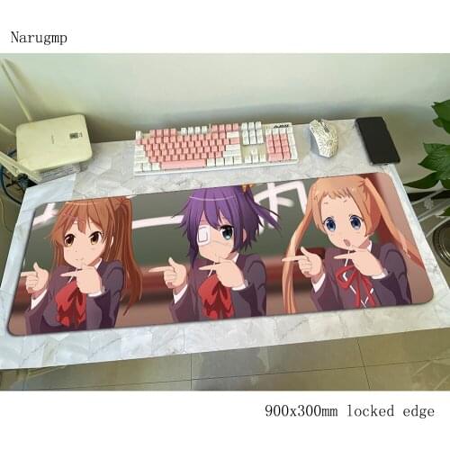 Chuunibyou demo koi ga shitai mouse pad 90x30cm mousepads best gaming mousepad gamer personalized mouse pads keyboard pc pad