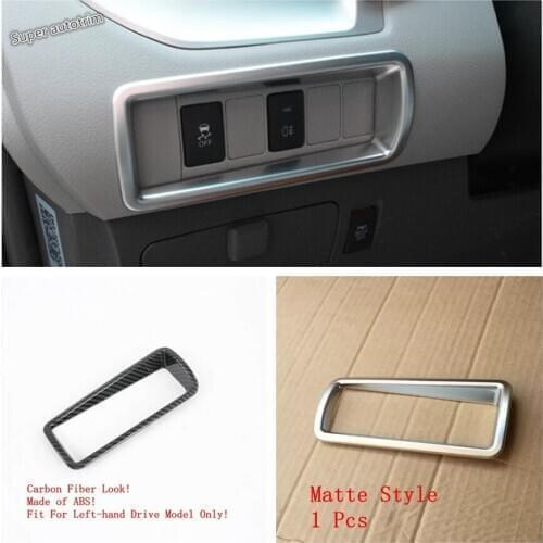 Lapetus Head Lights Headlight Lamps Switch Button Panel Cover Trim For Toyota Sienna XL30 2011 - 2020 Matte / Carbon Fiber Look