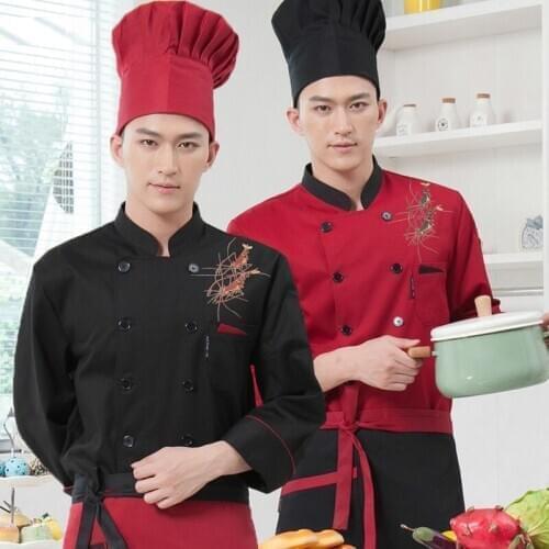 Summer Food Service Clothing Chef Uniform Jacket Restaurant Hotel Working Wear Short Sleeve Chef Costume Plus Size B-5572