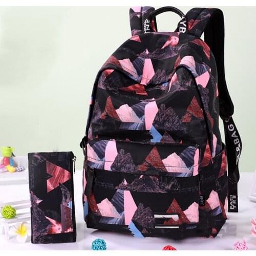 Printing women backpack fashion youth korean style shoulder bag laptop backpack schoolbags for teenager girls boys travel