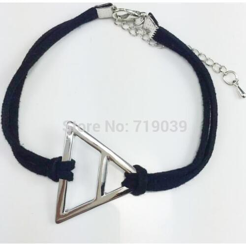ZRM 20pcs/lot Wholesale Fashion Jewelry Charm 30 Seconds to Mars Logo Triad Bracelet,original factory supply