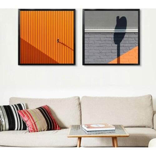 Modern Buiding Corners Wall Pictures for Living Room Bedroom Aisle Canvas Painting Wall Art Visual Impact s and Painting