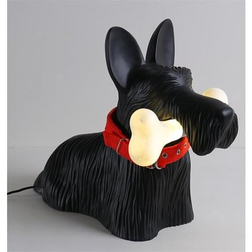 Modern Cartoon Creative Puppy Table Lamp Childrens Room Bedroom Living Room Decoration Table Light Boys and Girls Favorite Gift