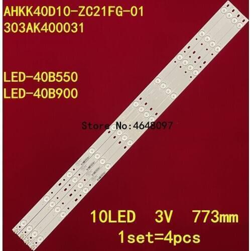 LED Backlight strip 10 lamps For LED-40B550 LED-40B900 Light Bar 40D+Z8+YCA+K3+G3.4.7 AHKK40D10-ZC21FG-01 303AK400031